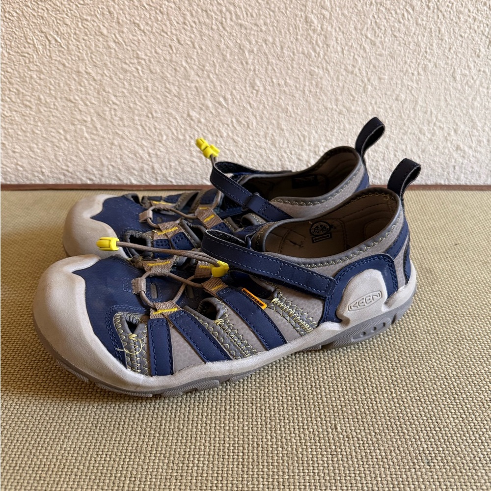 Keen Blue and Gray Water Shoes with Protective Toe Cap